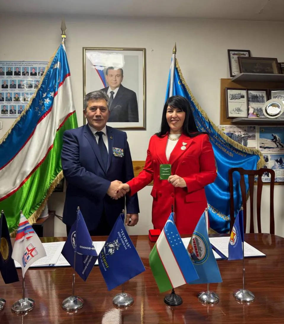 Ozoda Islomova, Özbekistan Cumhuriyeti "Gazi" Savaşçı-Gazi ve Engelliler Birliği memorandumu