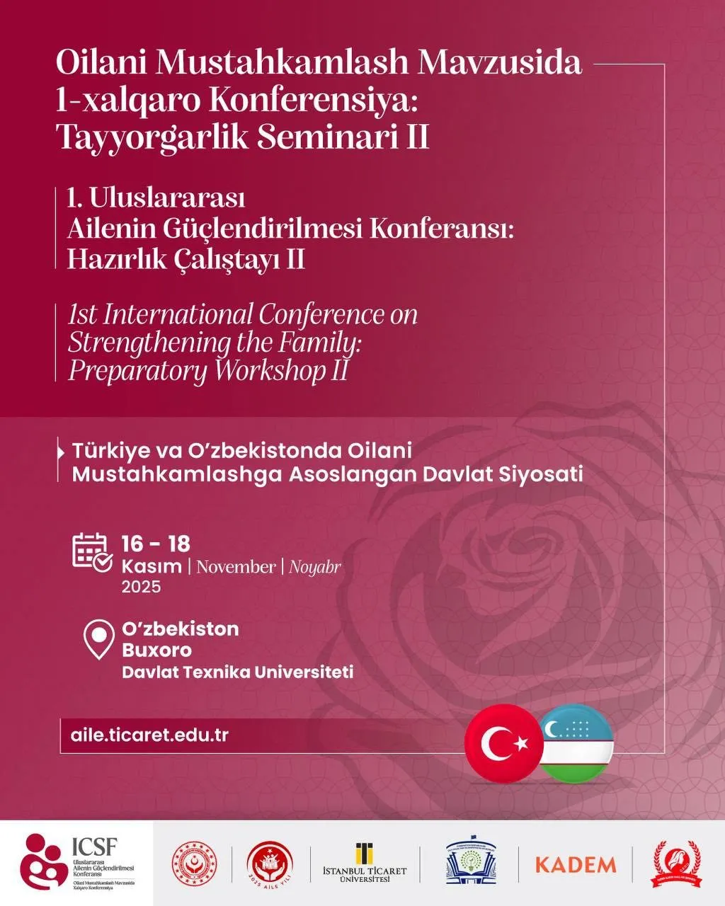 “Türkiye ve Özbekistan’da Aileyi Güçlendirmeye Yönelik Devlet Politikası”