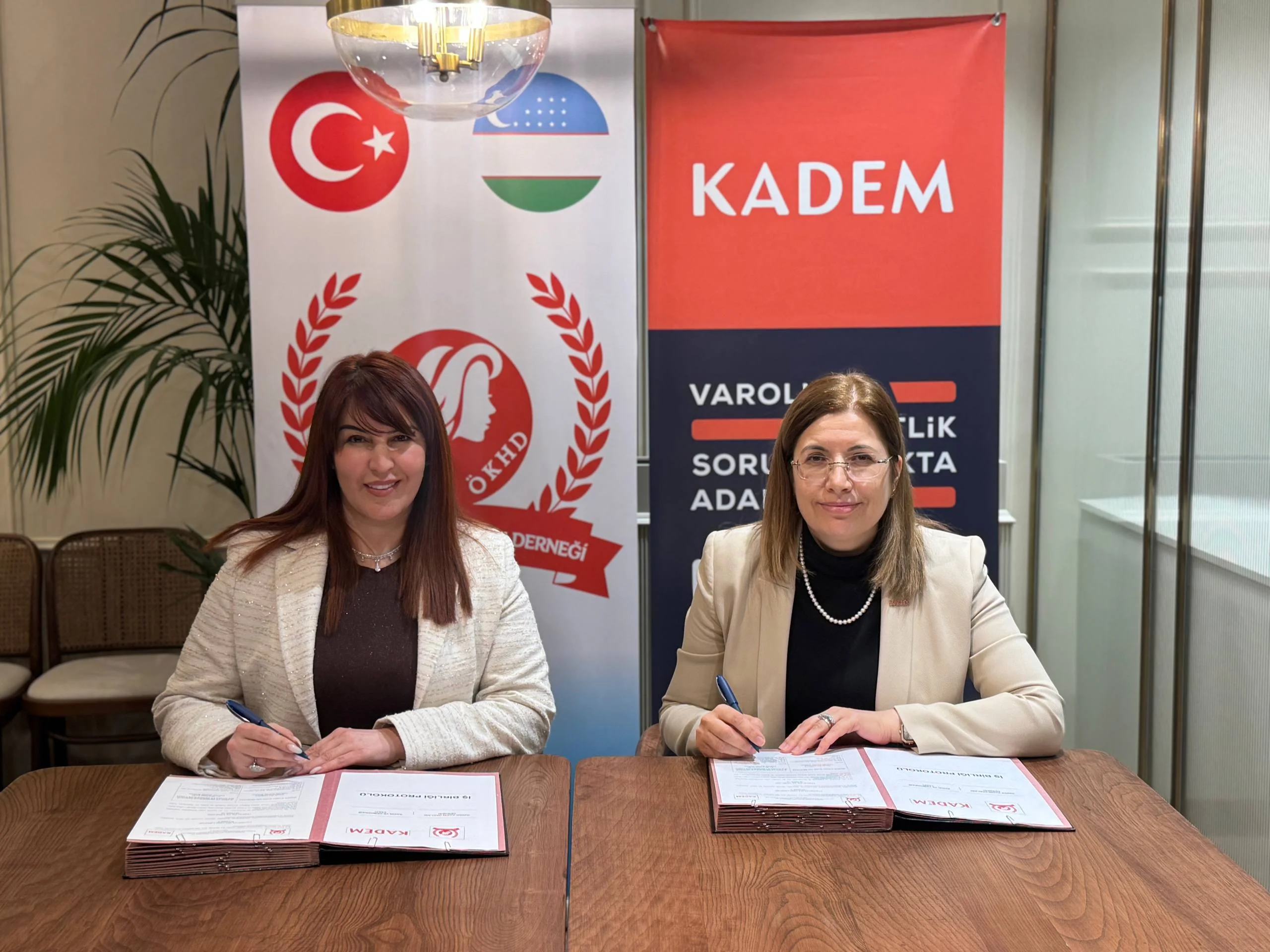 KADEM ile Özbek kadın hakları derneği arasında iş birliği  Protokolü - 2