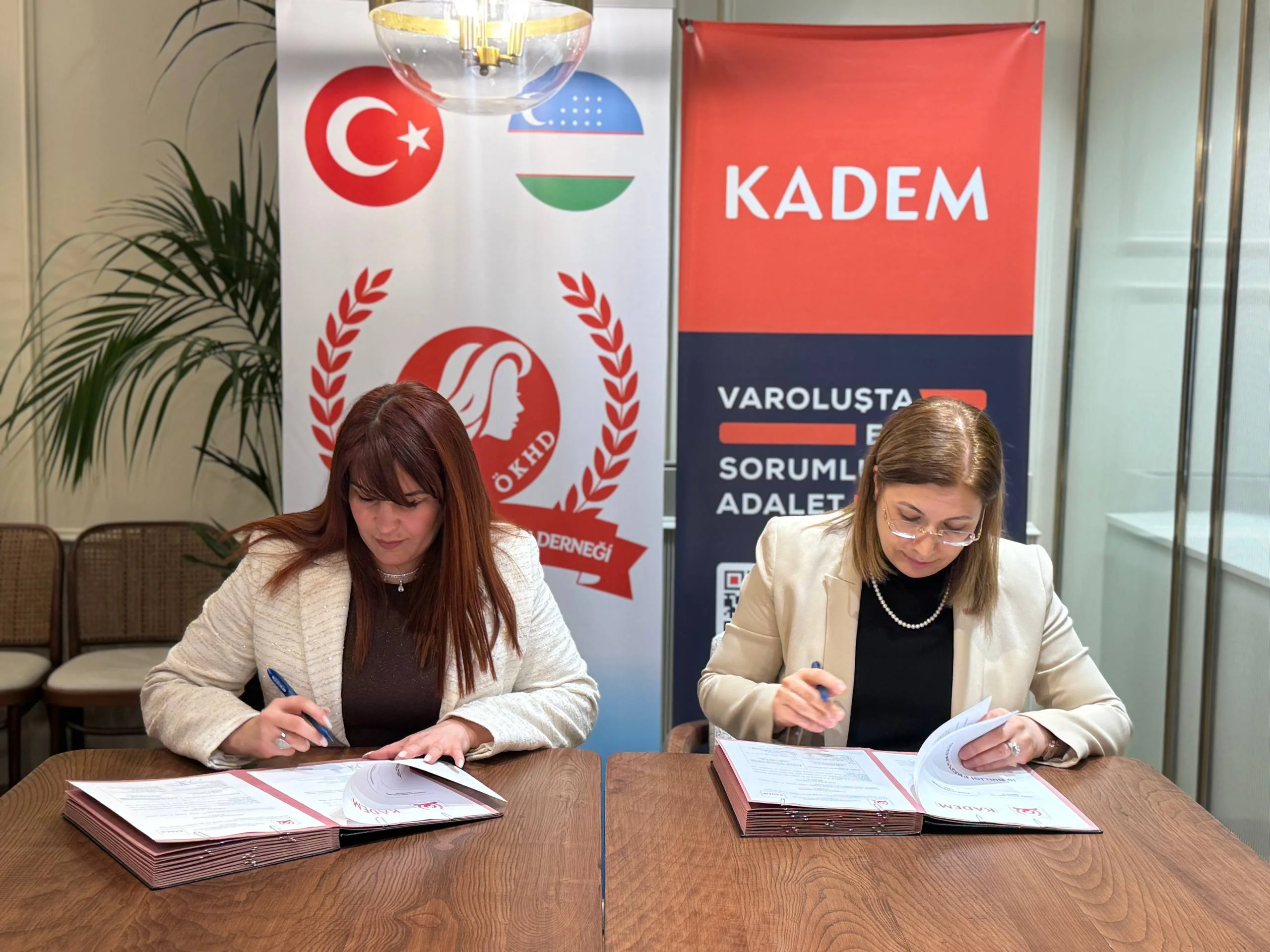 KADEM ile Özbek kadın hakları derneği arasında iş birliği  Protokolü - 3